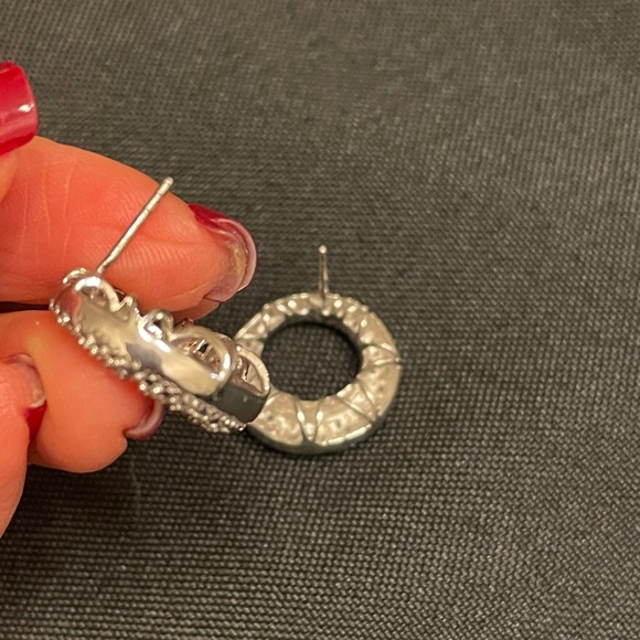 Silver Round Cluster CZ - Picture 2 of 7